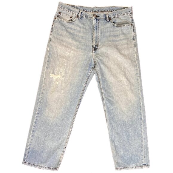 Men's Levi's 550 Vintage 2015 relaxed straight leg, light wash 100% Cotton SZ 40 - Picture 5 of 7